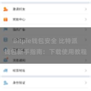 Bitpie钱包安全 比特派钱包新手指南：下载使用教程