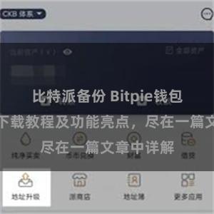 比特派备份 Bitpie钱包最新版本下载教程及功能亮点，尽在一篇文章中详解