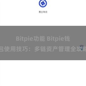 Bitpie功能 Bitpie钱包使用技巧：多链资产管理全攻略