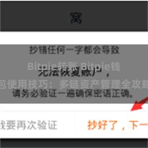 Bitpie转账 Bitpie钱包使用技巧：多链资产管理全攻略