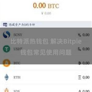 比特派热钱包 解决Bitpie钱包常见使用问题