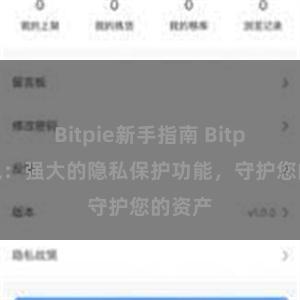 Bitpie新手指南 Bitpie钱包：强大的隐私保护功能，守护您的资产