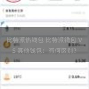 比特派热钱包 比特派钱包 VS 其他钱包：有何区别？