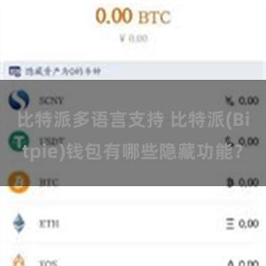 比特派多语言支持 比特派(Bitpie)钱包有哪些隐藏功能？