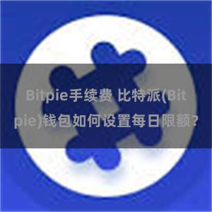 Bitpie手续费 比特派(Bitpie)钱包如何设置每日限额？