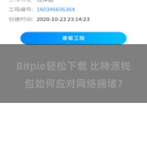 Bitpie轻松下载 比特派钱包如何应对网络拥堵？