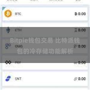 Bitpie钱包交易 比特派钱包的冷存储功能解析