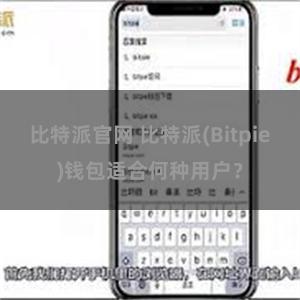 比特派官网 比特派(Bitpie)钱包适合何种用户？