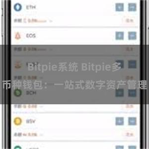 Bitpie系统 Bitpie多币种钱包：一站式数字资产管理