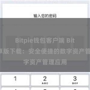 Bitpie钱包客户端 Bitpie安卓版下载：安全便捷的数字资产管理应用