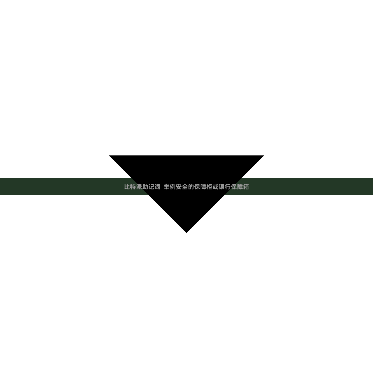 比特派助记词  举例安全的保障柜或银行保障箱
