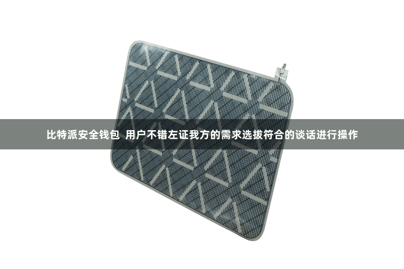 比特派安全钱包  用户不错左证我方的需求选拔符合的谈话进行操作