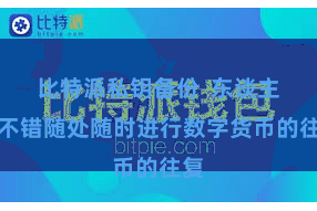 比特派私钥备份  东谈主们不错随处随时进行数字货币的往复