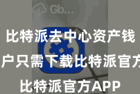 比特派去中心资产钱包  用户只需下载比特派官方APP